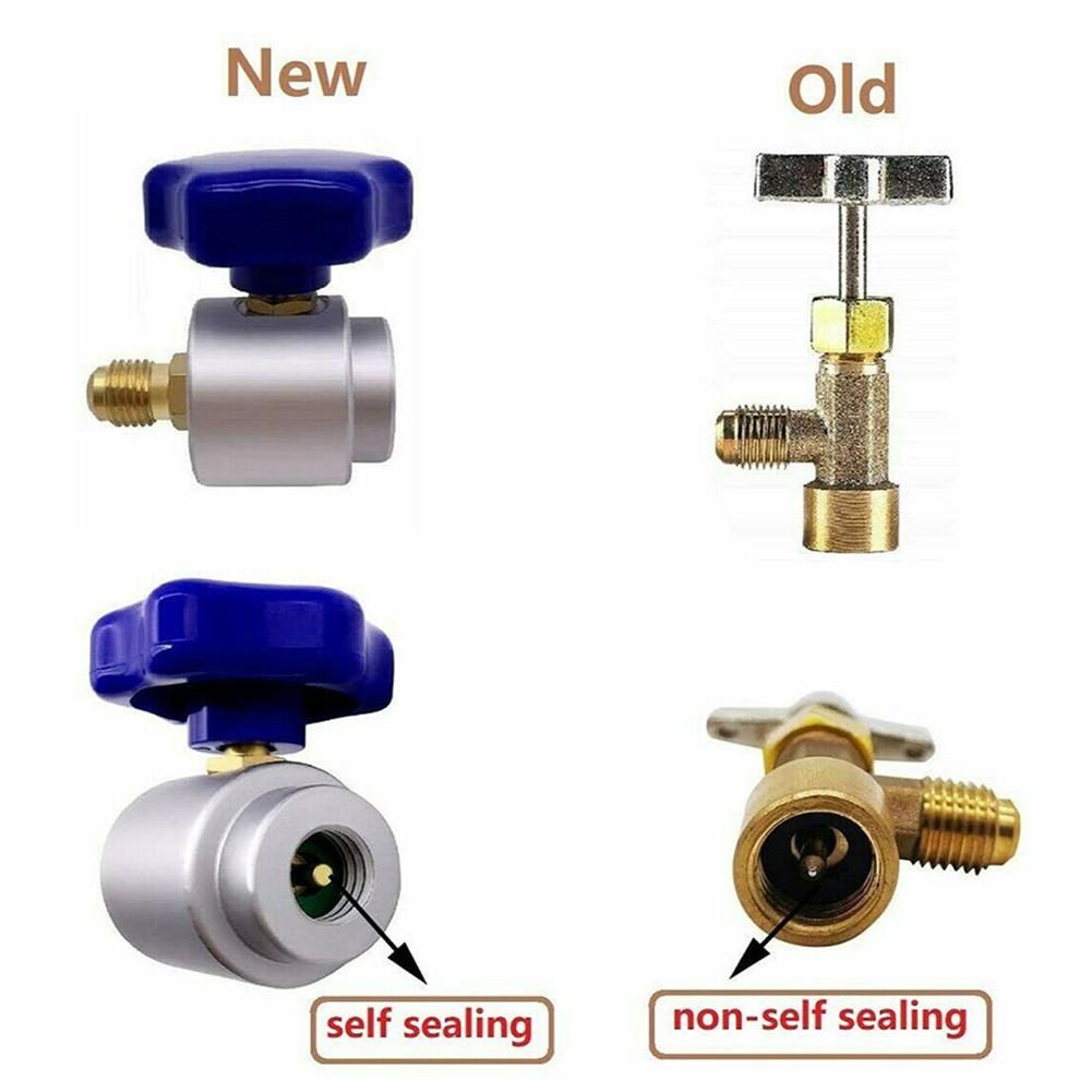 Self Sealing R134A Can Tap Valve Dispenser F A/C Charging Hose