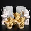 Creative Angel Candle Holder Silicone Mold For DIY Jewelry Resin Crafts And Succulent Planter Decorations