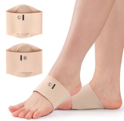 1 Paar Fußgewölbestützende Polsterwickel für Herren und Damen zur Linderung von Plantarschmerzen, orthopädische Einlage, Kompressionsmanschette