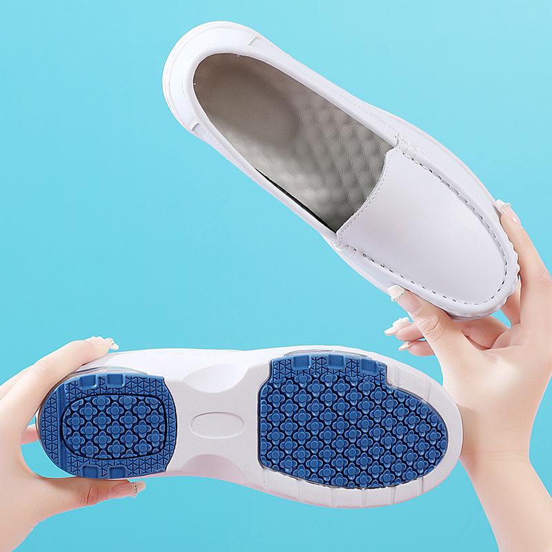 

Туфли медсестры весна новые удобные мягкая подошва не устают ноги универсальные воздушная подушка дышащие нескользящие медицинская работа маленькие белые одинарные туфли 42 белый