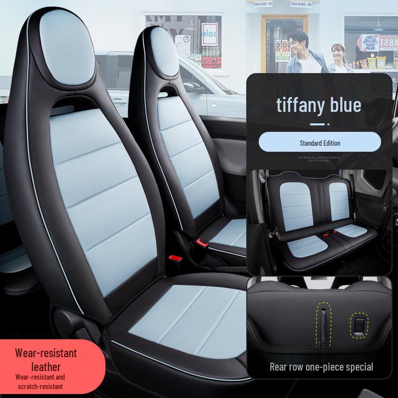 Hongguang Mini Originale Auto Textur Vier Jahreszeiten Vollumfassend 5-Sitzer Leder Sitzbezug