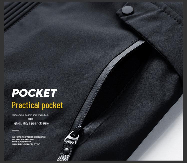 Men's 2022 Korean Style Casual Hooded Jacket - Spring/Autumn Youth Plus Size Trend