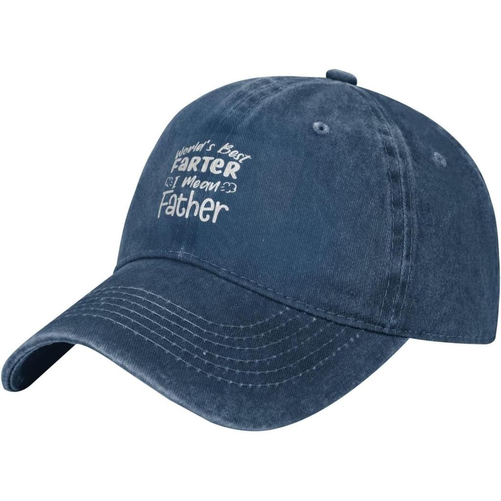 Funny Farter Father Baseball Cap Washed Denim Casual Adjustable Dad Hat Unisex Sun Hat