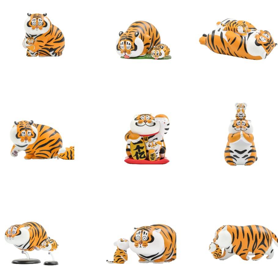 

52TOYS BLINDBOX Не толстый толстый ежедневный родительский ПВХ торговый бокс из 8 тигр, серия тигра, фигурки,