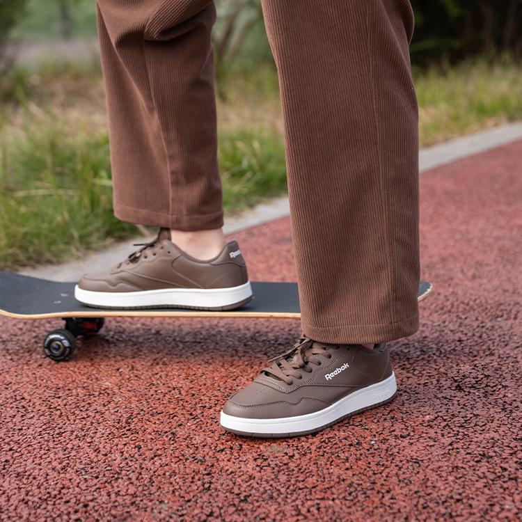 Reebok Court 1000 Comfortable Versatile Casual Shoes Low Top Skate Shoes Unisex Sneaker Brown 24FRC907U2GBR