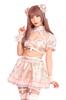 Clearstone SugarWhip Cosplay Halloween Pastelowy Rozkloszowany Cheongsam, Damski, Różowy