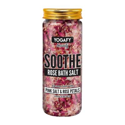 Sale da bagno rosa lenitivo (250 g), Lenire il sale da bagno alla rosa