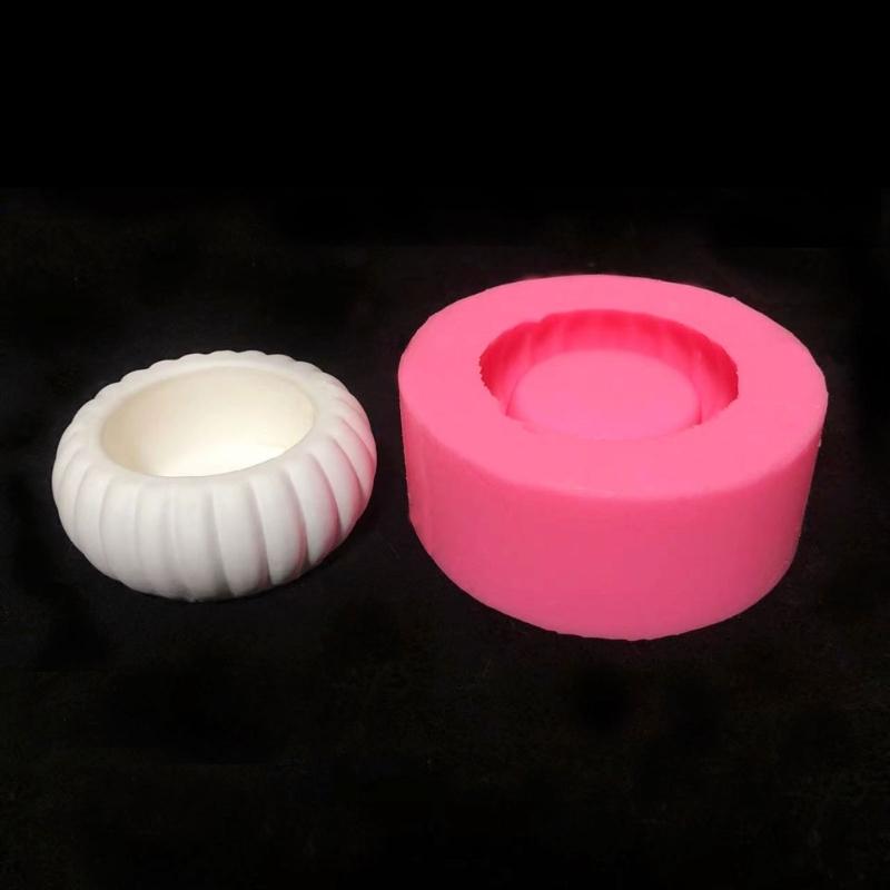 3D Candlestick Silicone Mold Candle Base Shaped Molds Candle Holder Making Mould Versatile Tabletop Decoration Moulds
