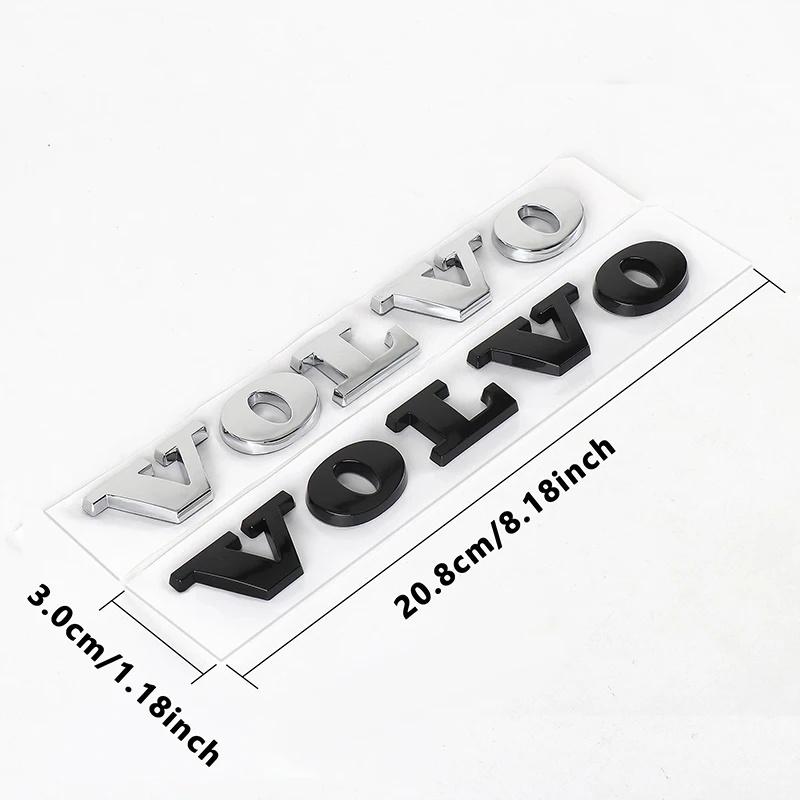 3D ABS VOLVO Letter Car Trunk Emblem Sticker for XC40 XC60 XC90 S60 S90 V50 V70 V60 V40 S80 Auto Rear Badge Exterior Accessories