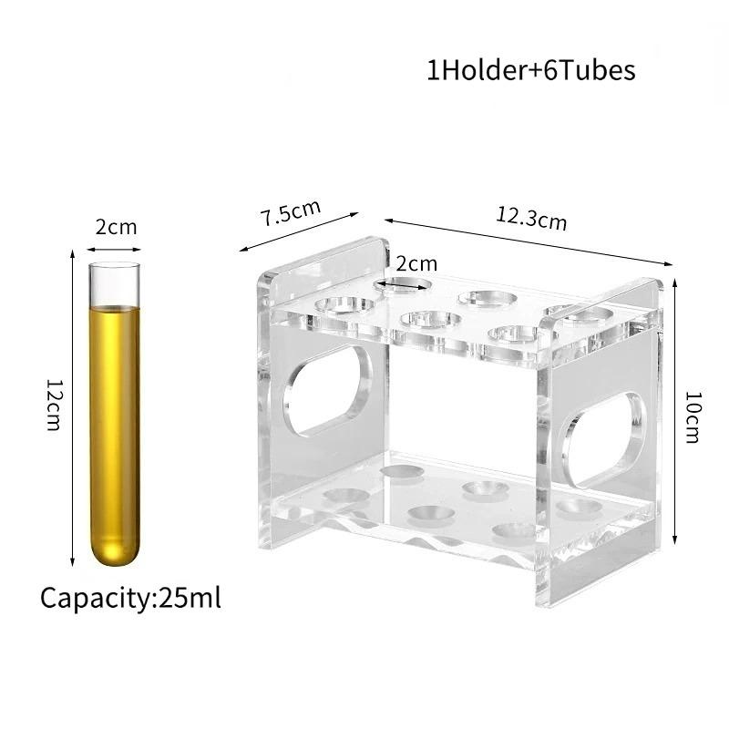 

Bar Glass Test Tubes,Test Tube Glass Cup Set,Creative Tube Glass Cups,Cocktail Tube Cups With Holder,Bar Tools 25-35ml