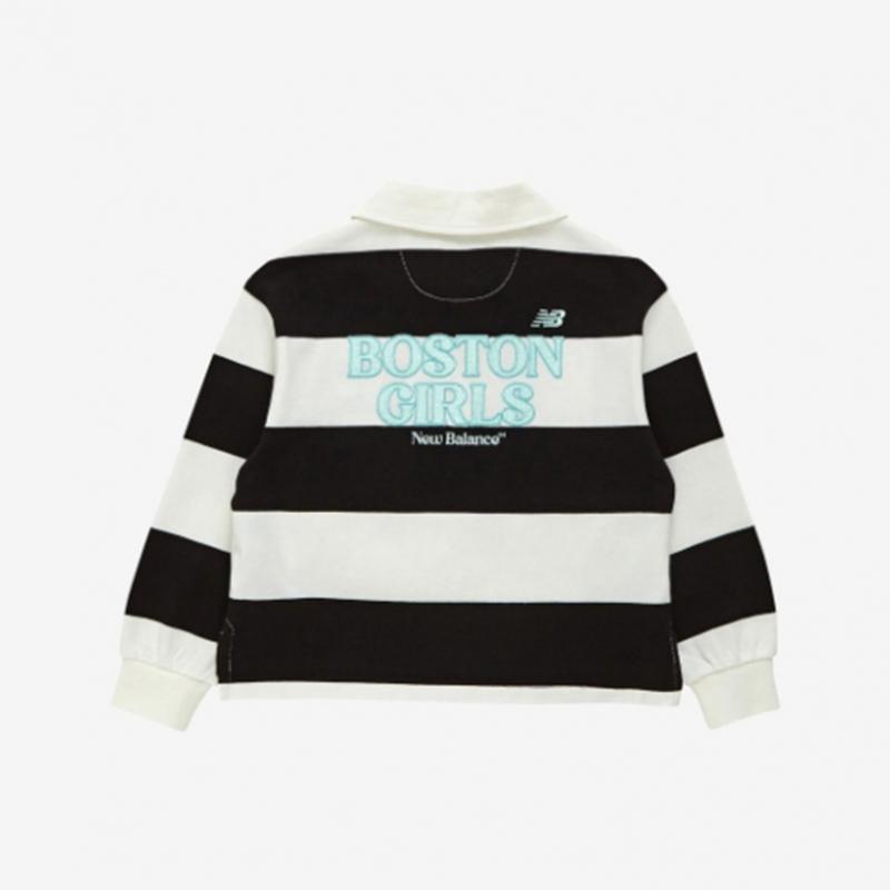 New Balance Kids Collar STripe T shirT B1 Nk9bf1801g 19 88