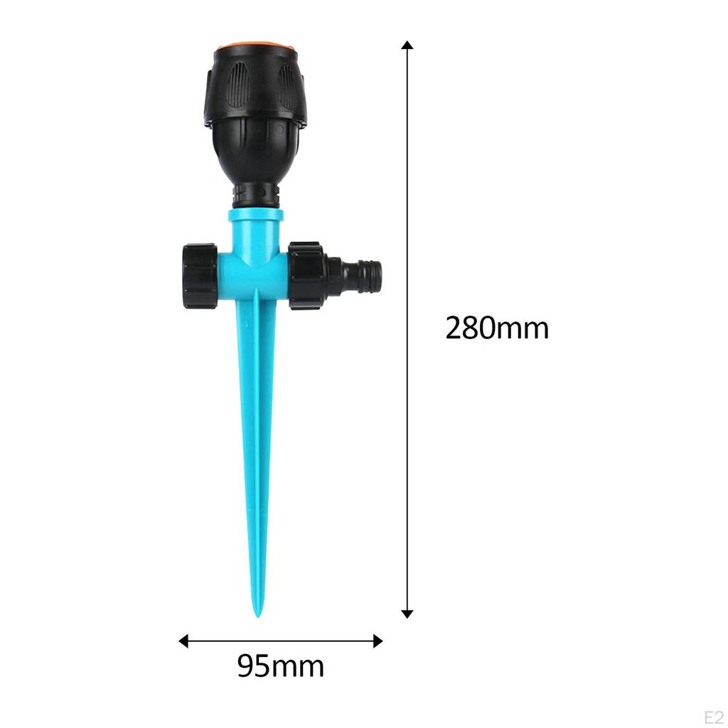 Automatic Garden Lawn Sprinkler Adjustable Rotation Two Way Water Spray for Irrigation System