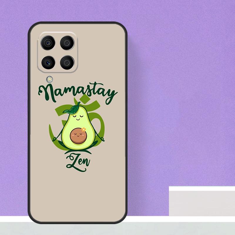 Avocado Yoga Funny Pattern Case For Samsung Galaxy M23 M20 M32 M52 M56 M16 M36 M54 M34 M14 M35 M55 M15 M11 M31 M13 M53