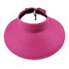 Sun Hat Foldable Wide Brim Breathable Elegant Girls Summer Bucket Sun Hat for Outdoors