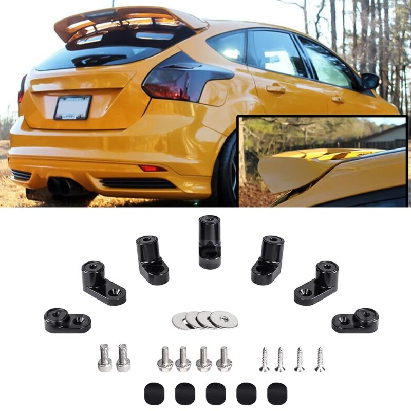 Industrial Grade Rear Wing Spoiler Risers Extender Kit Bolt-on Type Car Accessories Easy Installation Suitable for