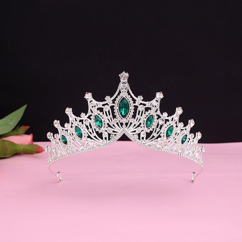 Bride's Crown Headband Wedding Korean Birthday Gift Adult Gift Crystal Crown Princess Dress Hair Accessory