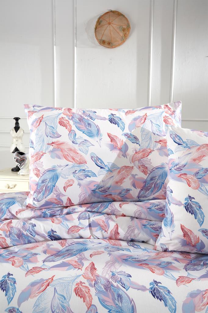 Bennu Bedding Set 3 Pcs, Duvet Cover 200x220, Pillowcase, Double Size, Self Patterned, Wedding, Daily use