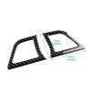 AIRSPEED Carbon Fiber Interior Dashboard Side Air Conditioning Vent Stickers for Subaru Legacy Outback Customizable Garnish for a Includes Tape Series