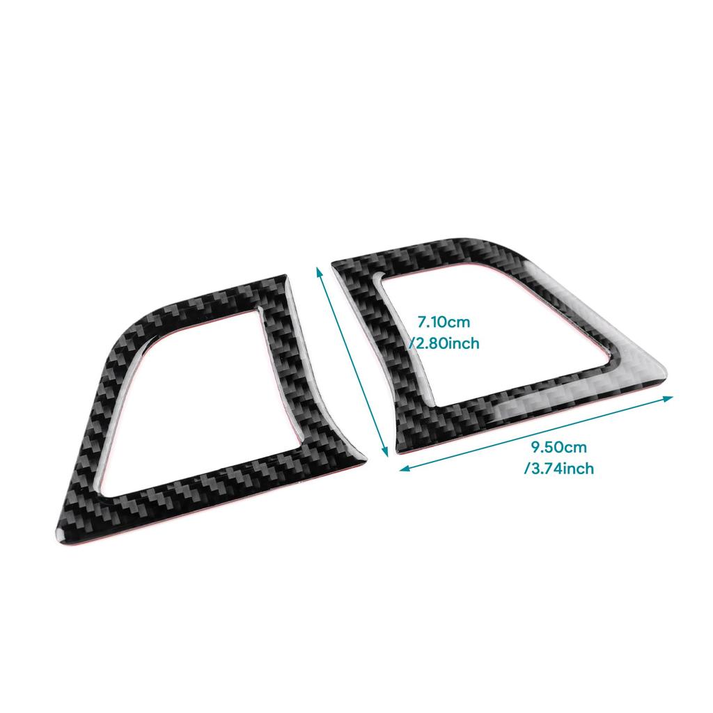 AIRSPEED Carbon Fiber Interior Dashboard Side Air Conditioning Vent Stickers for Subaru Legacy Outback Customizable Garnish for a Includes Tape Series