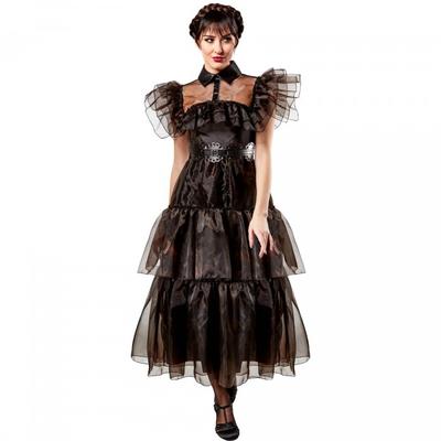 Wednesday Womens/Ladies Rave Â´N Dance Wednesday Addams Costume Dress