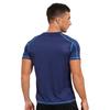 Men Breathable Ice Silk Quick Drying Short Sleeve Round Neck Running Sport Solid Color Top
