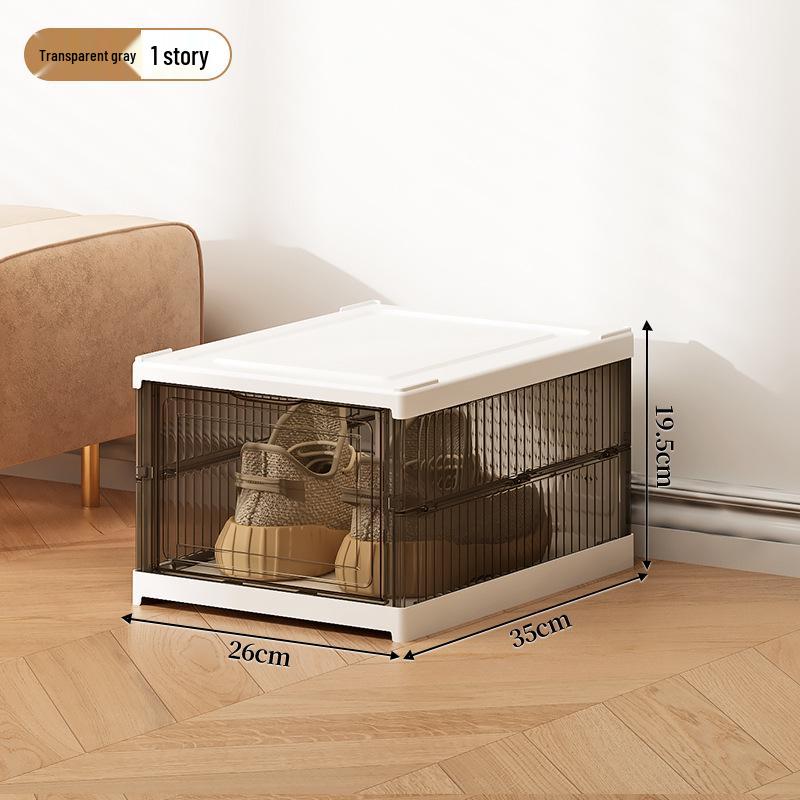 Foldable Transparent Shoe Box - Dustproof Space-Saving Organizer 36*26cm no-installation shoe cabinet