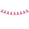 Paper Breast Cancer Backdrop Banner Single Side Breast Cancer Awareness Flag  Charity Activities