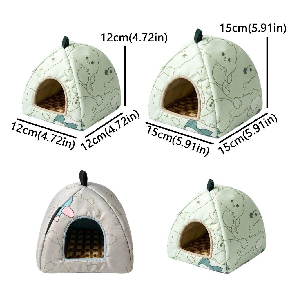 Breathing Hamster Cool House Cartoon Print Animal Hideout Universal Fit Guinea Pig Nest  All-season