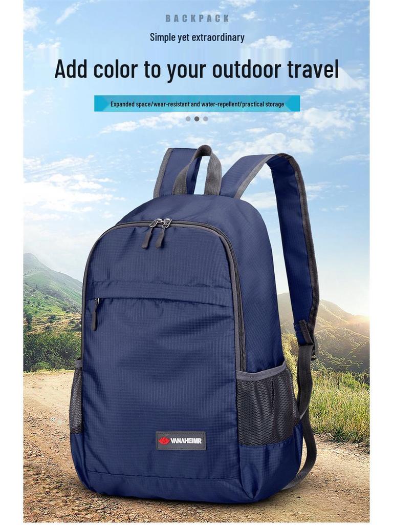 Ultralight Foldable Thin Backpack: Large Capacity, Outdoor Casual Fashion