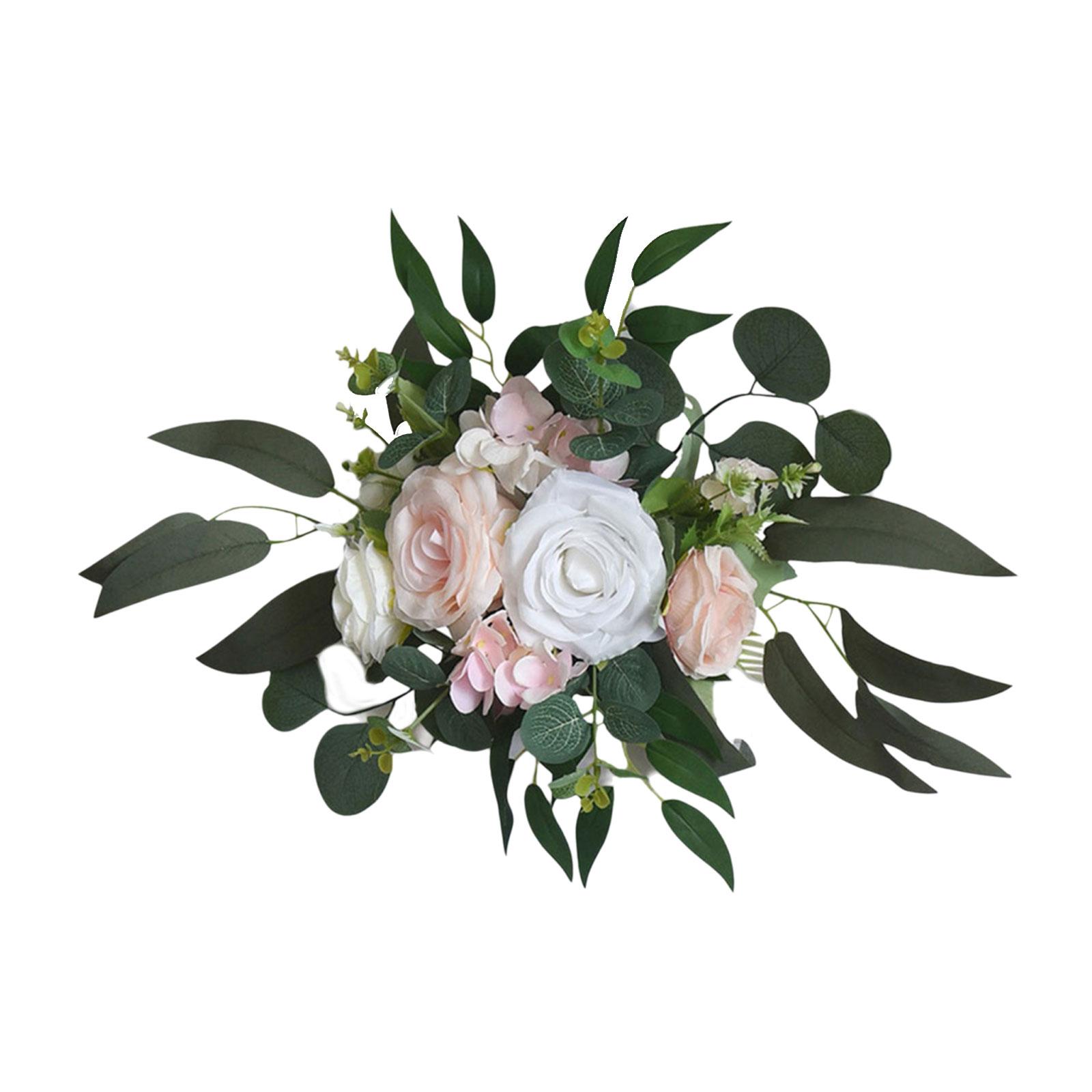 

Artificial Flower Swag Wedding Arch Flower Decoration for Wedding Ceremony Sign Wedding Arch Door Party Decoration рожевий