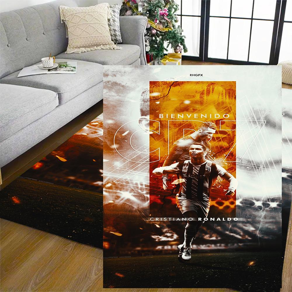 Welcome Cr7 Area Rug Perfect for Dormitory Balcony Foyer Study room Antislip Carpet Anime Office Decor Perfect Gift for Valentine's Wedding Birthday