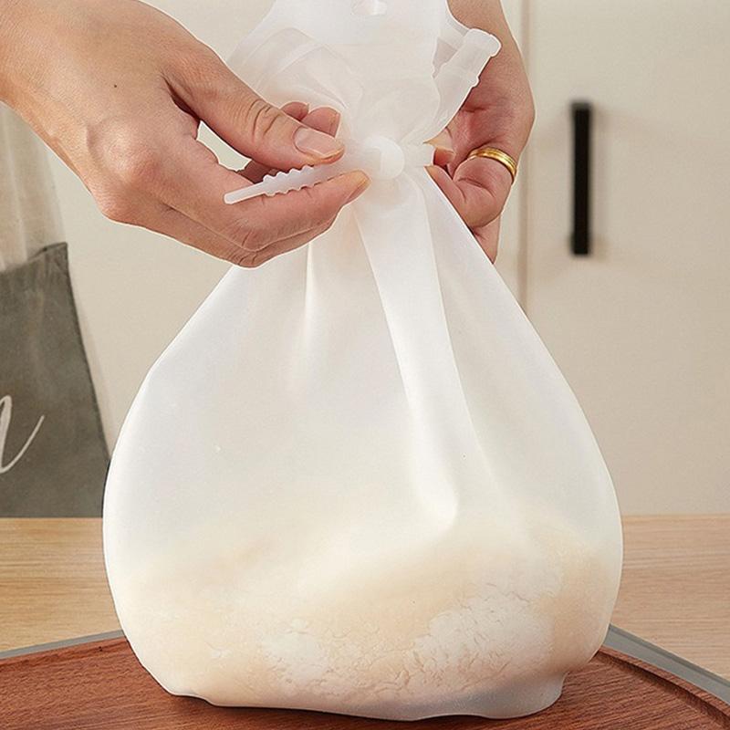 Küche und Haushalt Antihaft Teigbereiter Keine schmutzigen Hände Backen Silikon Knetbeutel Lebensmittelqualität Silikon Mehltüte