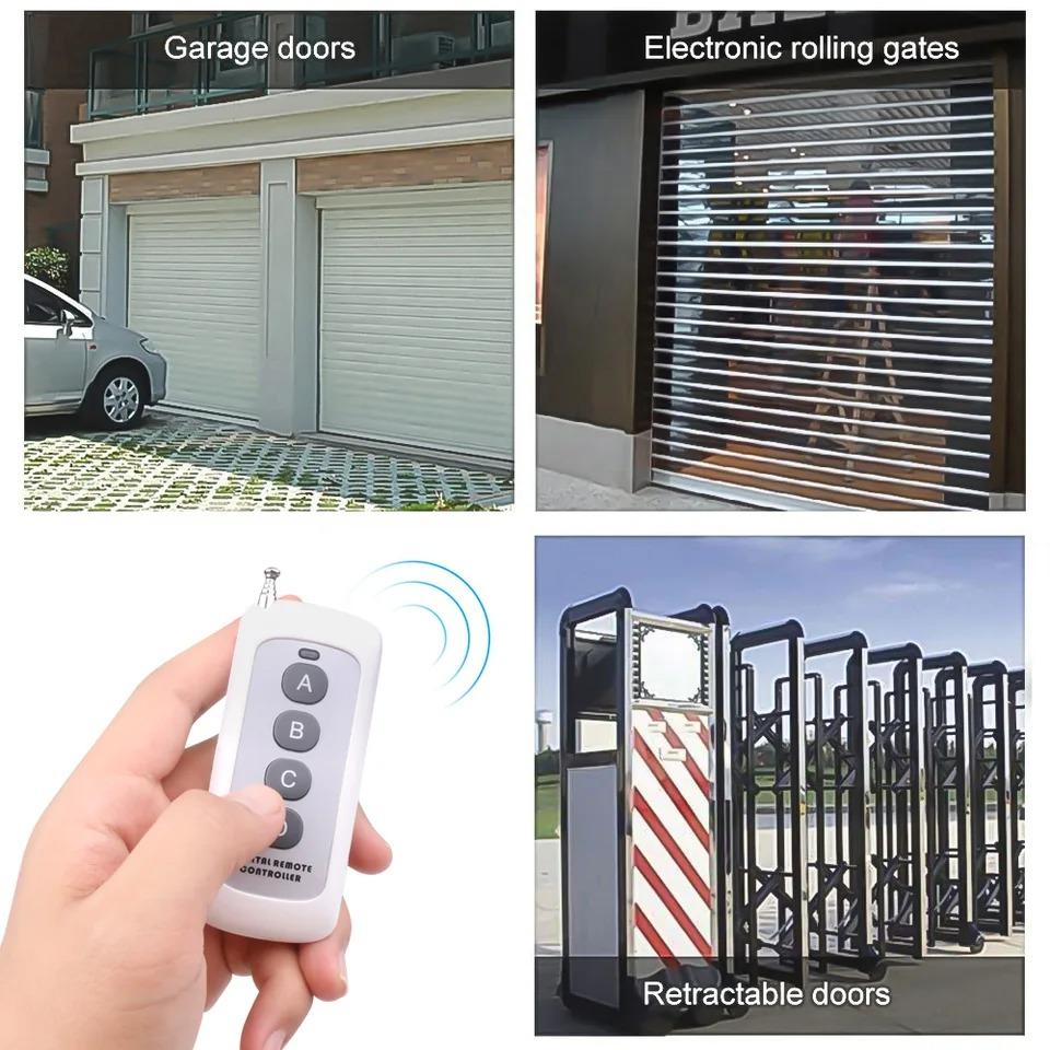 433MHz Wireless Remote Control 2/4/6/8 Buttons Remote Control Learning Code 1527 Antenna Reach 1000m Long Range