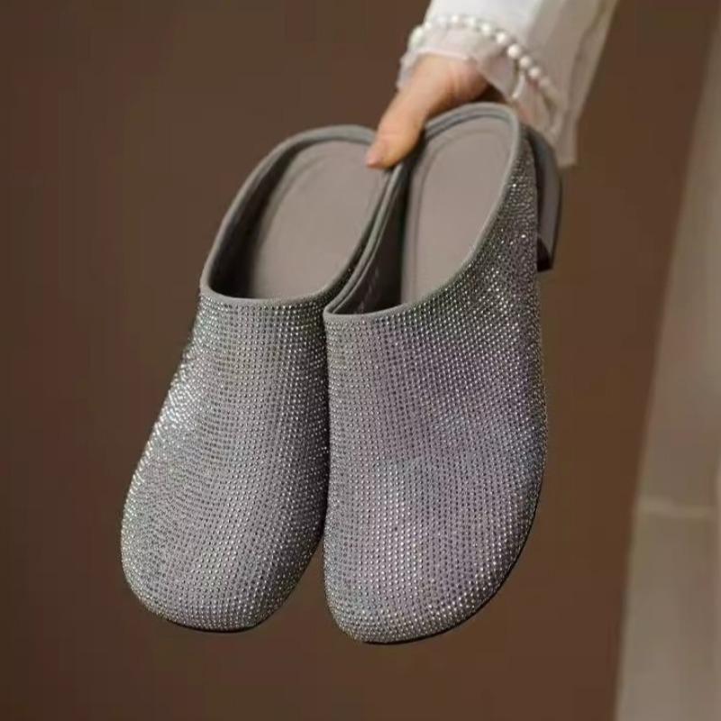 Fashion 2025 New Baotou Half Slippers Women Wear Summer Fashion Sandals and Slippers Slip-ons