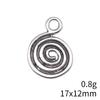 Mother's Day Charms For Bags Wave Water Drop Swirl Charms Pendant Audience Bag Pendant