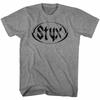 Styx Rocková Kapela Vintage Logo Pánské Tričko Heavy Metal Koncertní Turné Merch