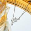 Collana a forma di stella per donna con design di nicchia di lusso leggero, catena per clavicola a stella intarsiata di diamanti