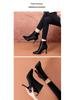 Women's Genuine Leather Pointed Toe Ankle Boots, 2025 High Heel Stilettos for Autumn/Winter, Versatile Slimming Martin Boots for Men and Women.