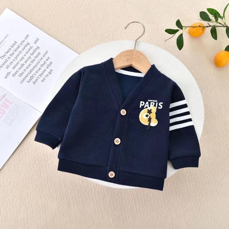 2024 Baby Boy Spring & Autumn Cardigan: New Full Moon Outerwear for Infants