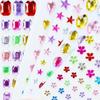1Sheet Self Adhesive Rhinestone Jewelry Stickers On Face Gem Stickers Crystal Crafts Nail Body Makeup Card Making Craft Supplies