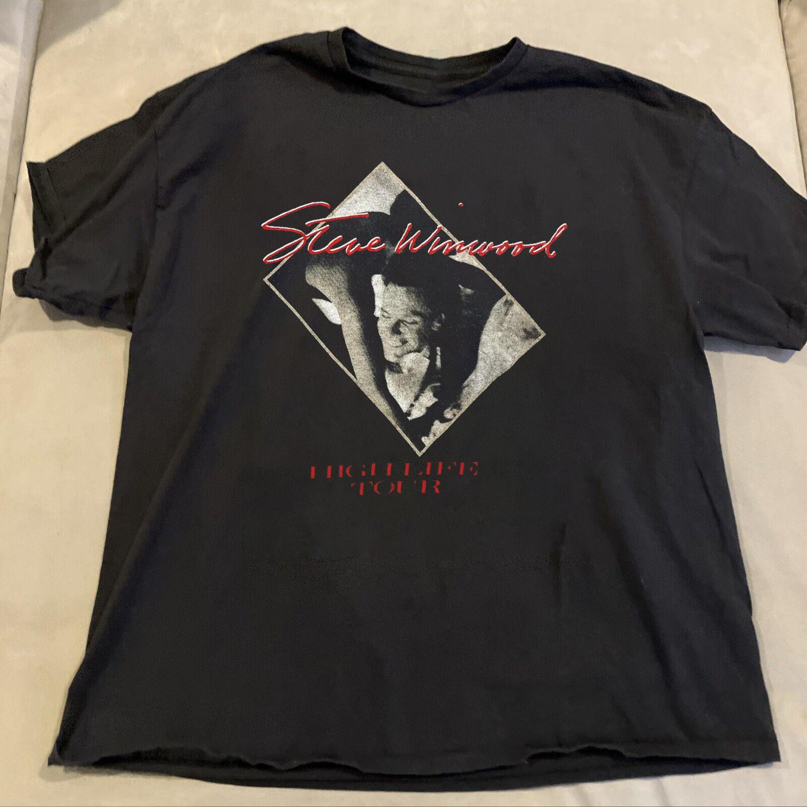 High Life Tour Steve Winwood Unisex 100% Cotton T-Shirt DI585 XL