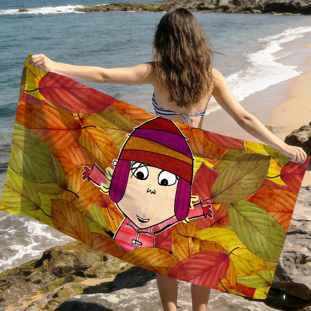 

cartoon cute funny art C-charlie and L-lola Towel soft Beach Towels Trip Towel swim Summer Holiday bathing Pool Camp Gift W30*H60(CM)