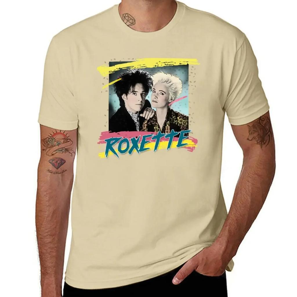 Roxette T-Shirt hippie clothes plain funny t shirts for men