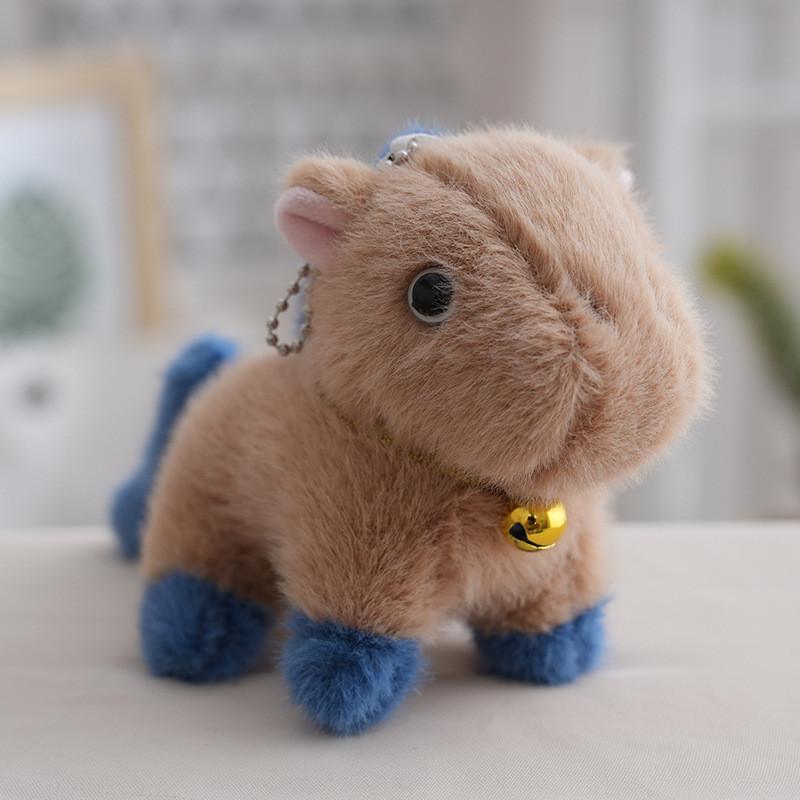 Toy Plush Pony Cute Cartoon Animal Doll Keychain Backpack Pendant Holiday Gift