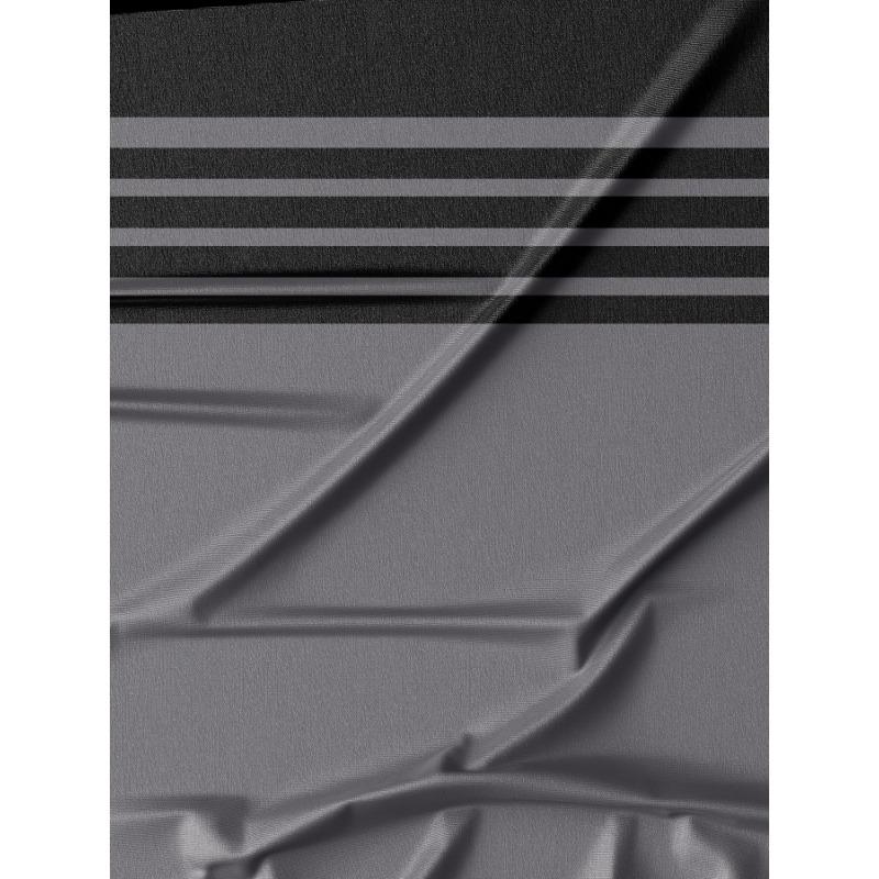 Fashionable Men's Summer New Striped Print Comfortable Breathable Round Neck T-shirt Outdoor Casual Top