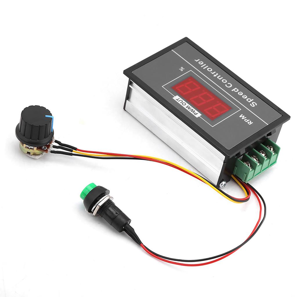 Einstellbarer Motorcontroller 6–60V 12V 24V 36V 48V 30A PWM Motorgeschwindigkeitsregler Start Stopp
