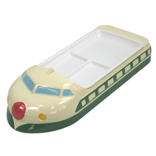 

Niimi Western Tableware Melamine Children s Lunch Plate, Shinkansen, Green