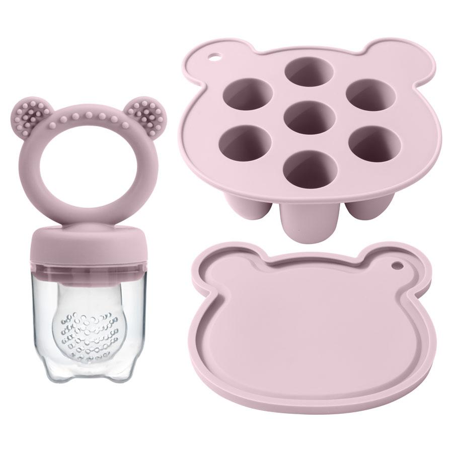 

Color Kids 2PC Silicone Baby Ice Cream Pops Mold Ice Cream Maker Popsicle Molds Baby Fruit Feeding Pacifier Teether Toy For Baby