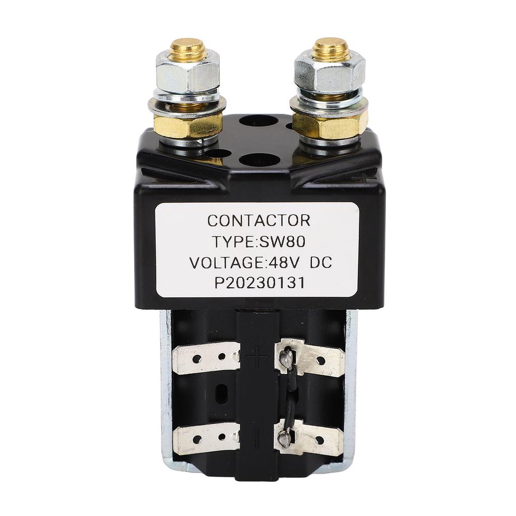 Contactor Relay Metal Alloy High Performance Starter Solenoid Relay Replacement for E‑Z‑GO 100A 48V