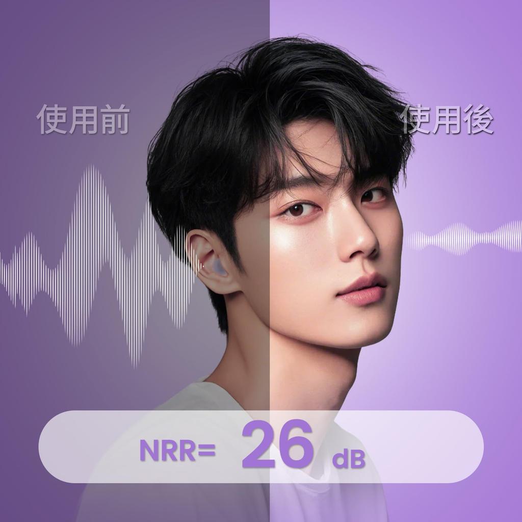 ZEROPLUS Cocoon Earplugs for Live and the Blocks Includes Storage Washable Sleep, Performances, Studying, Commuting, Office, Snoring, Case, S/M/L